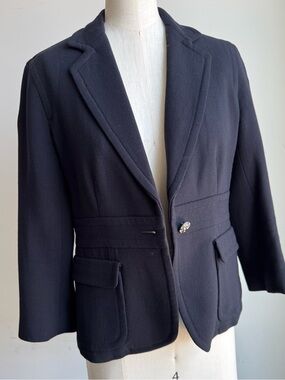J Crew Single-rhinestone button Blazer